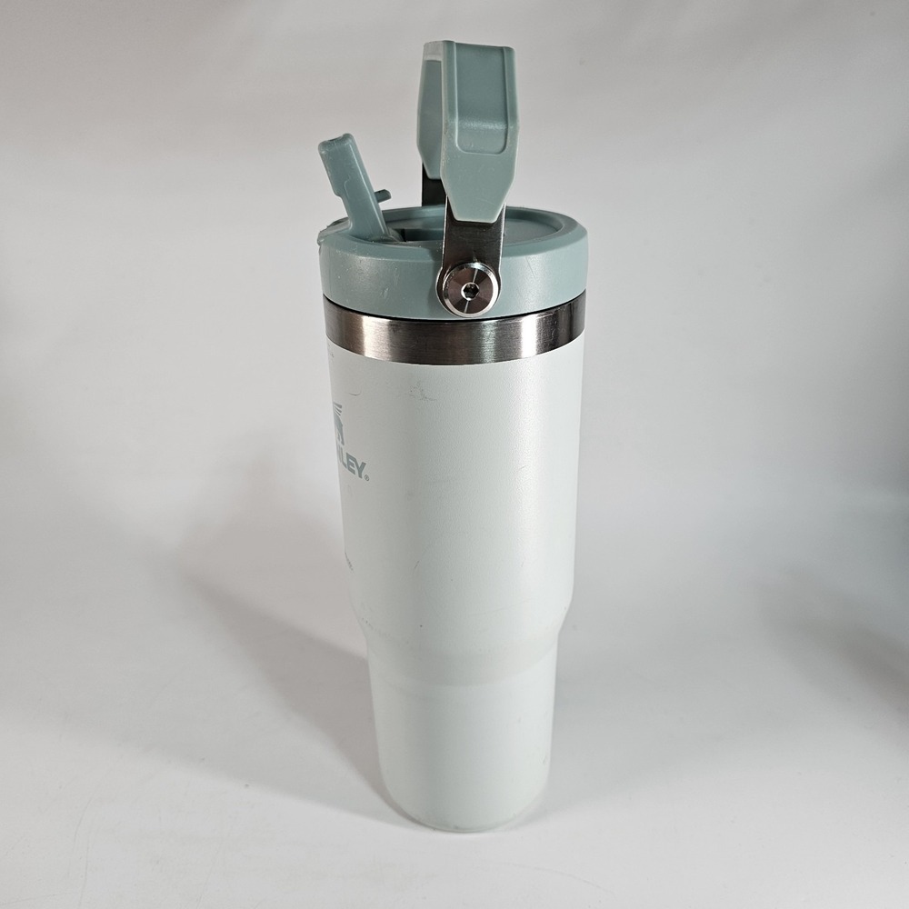 Stanley MIST The IceFlow Flip Straw Tumbler 30oz Light Blue Insulated Cup Handle - Picture 6 of 10